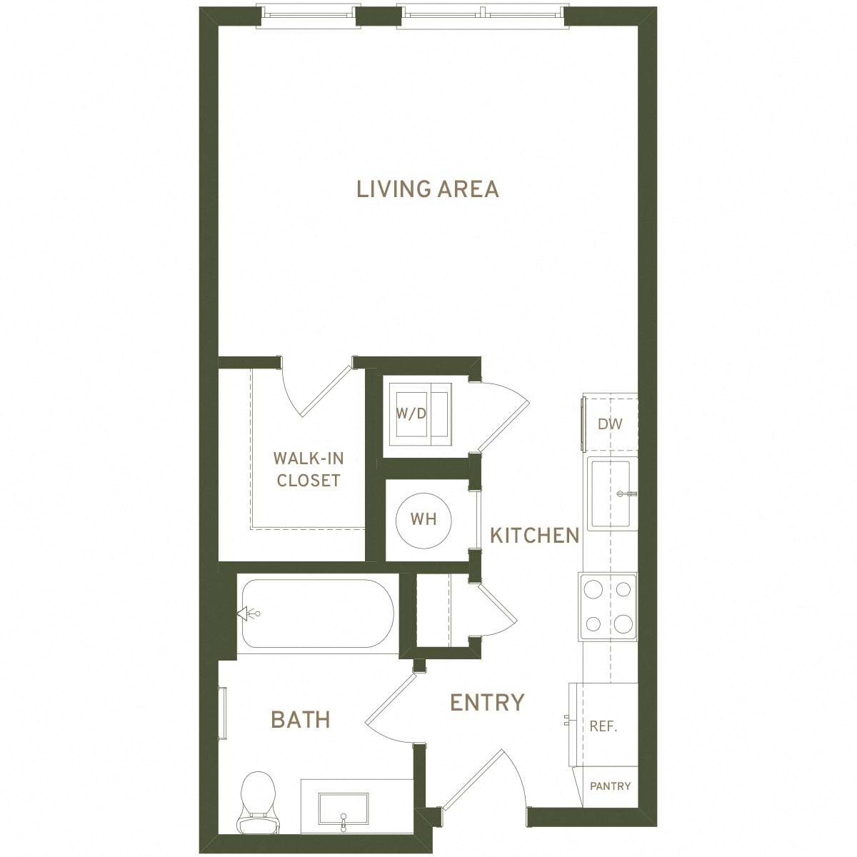 Floor plan layout diagram for S1
